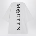 Alexander McQueen White oversized t-shirt with logo