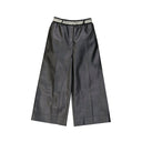 Cropped Leather Effect Pants Stella McCartney