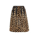 Leopard Print Calf Hair Skirt Bottega Veneta