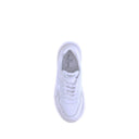 Weiße Kalbsleder Bos Taurus Low-Top-Sneaker