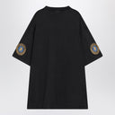 バレンシアガ フェードブラック ドライフリース ユニフォーム マーチ Tシャツ