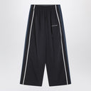 Balenciaga Black/navy blue/grey faded effect 50/50 tracksuit trousers