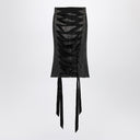 Balenciaga Skirt with laces in smoky grey denim