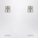 Balenciaga Nano XS silver Stud Earrings