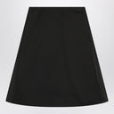 Gonna nera svasata Alexander McQueen in misto seta