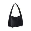 Schwarze Kalbsleder Bos Taurus Schultertasche
