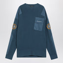 Balenciaga blauer Uniform Merch Baumwollpullover