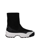Black Leather Ankle Boots