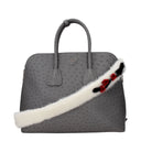 Bolsa de Ombro de Couro Branco