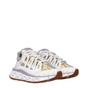 Sneakers atletiche in pelle bianca