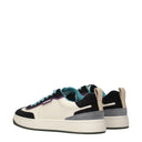 Sneakers basse in pelle multicolore