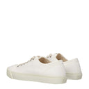 Scarpe da ginnastica basse in tessuto bianco