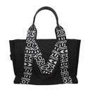 Black Fabric Shoulder Bag