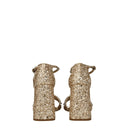 Gold Plastic Platform Sandals