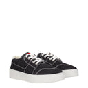 Zapatillas bajas de tela negra