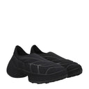 Mocassini slip-on in tessuto nero