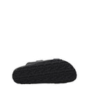 Pantofole in pelle nera