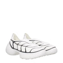 Zapatillas bajas de tela blancas