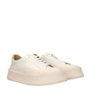 Zapatillas de plataforma de cuero beige