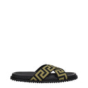 Sandalias Pantuflas de Tela Negras