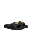 Pantofole in pelle nera