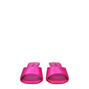 Sandali con tacco a spillo in raso rosa