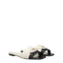 Black Leather Slippers
