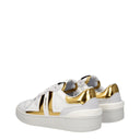 Scarpe da ginnastica basse in tessuto bianco