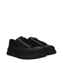 Sneakers con zeppa in tessuto nero