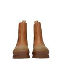 Botas de Couro Marrom até o Tornozelo