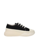 Zapatillas gruesas de tela negra