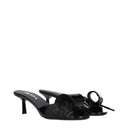 Sandali in pelle nera