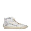 White Leather High Tops