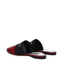 Pantofole rosse in pelle