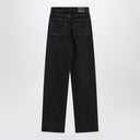 Jeans neri Saint Laurent con vita a V