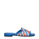Light Blue Fabric Slippers