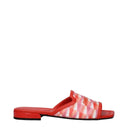 Orange Fabric Slippers