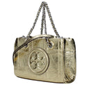 Borsa in pelle dorata