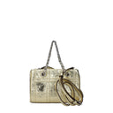 Borsa in pelle dorata