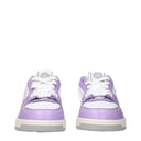 Sneakers basse in pelle bianca