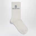 Meias Balenciaga Nano BB em mistura de algodão branco