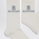 Meias Balenciaga Nano BB em mistura de algodão branco