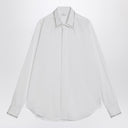 Camisa blanca de algodón con tachuelas de Alexander McQueen