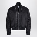 Alexander McQueen Black nylon zip bomber