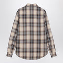 Saint Laurent Cassandre lavallière shirt in tartan cotton