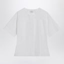 Alexander McQueen 화이트 코르셋 셔츠 팝린 소재