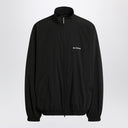 Sudadera negra Balenciaga con cremallera trasera