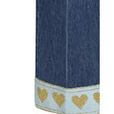 Jeans blu in cotone a gamba dritta