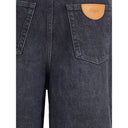 Jeans svasati neri in cotone