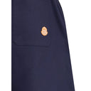 Blaue Baumwoll-Freizeithose
